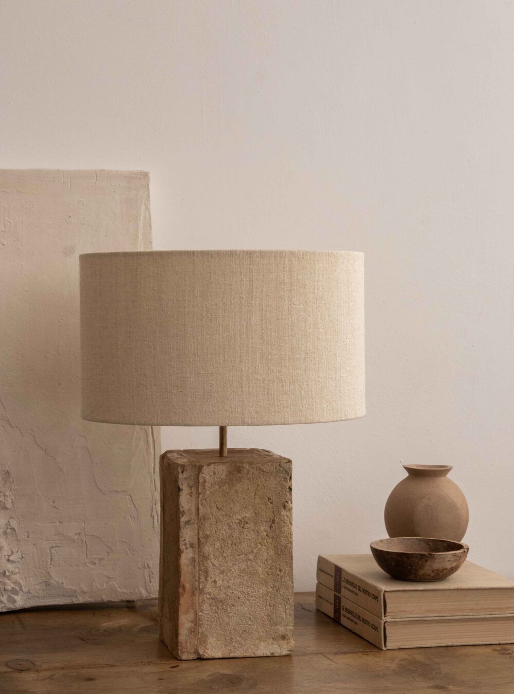 Lampe et objets de décoration